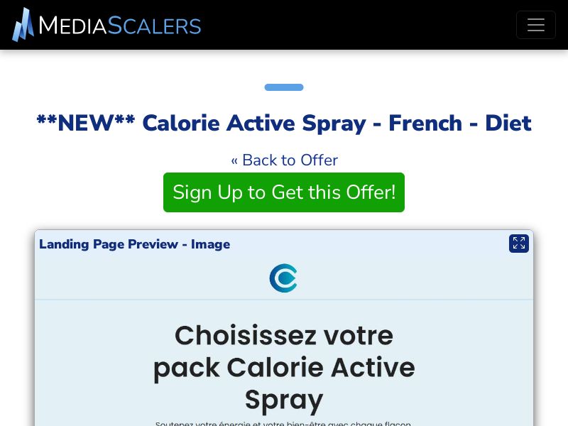 Calorie Active Spray - French - Diet {+Quiz, DTC} [LU]