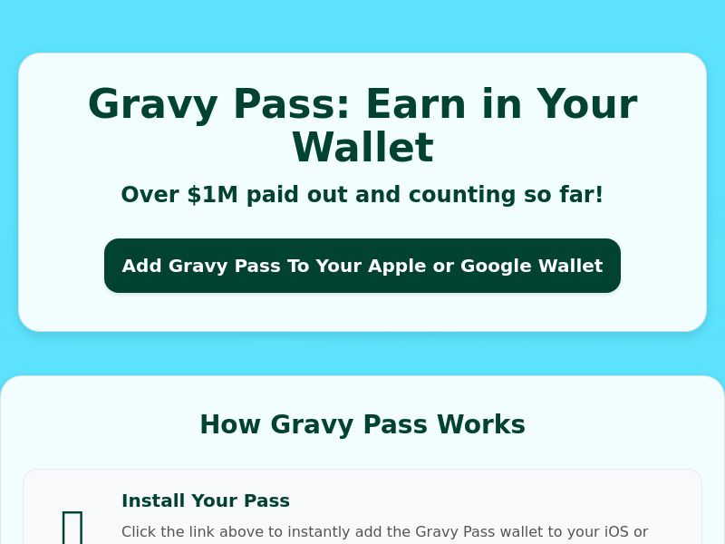 Gravy Pass CPA [US/UK]