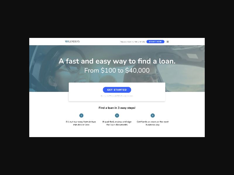 100 Lenders - Personal Loans up to $40k - RevShare (US)