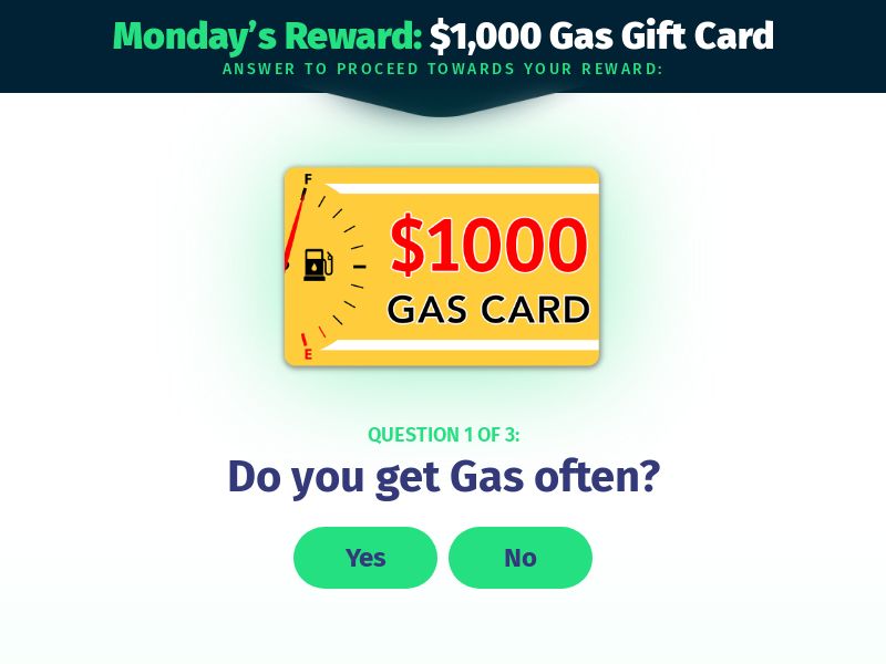 Rewards Locker Gas Card $1000 - US