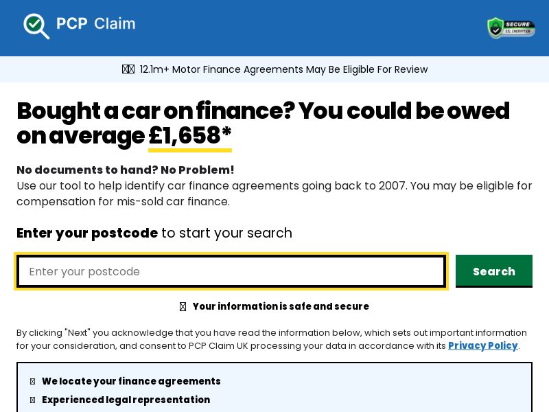 PCP Claim UK CPL [UK]