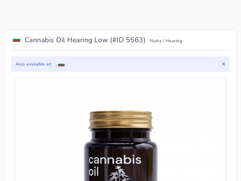 Cannabis Oil Hearing Low