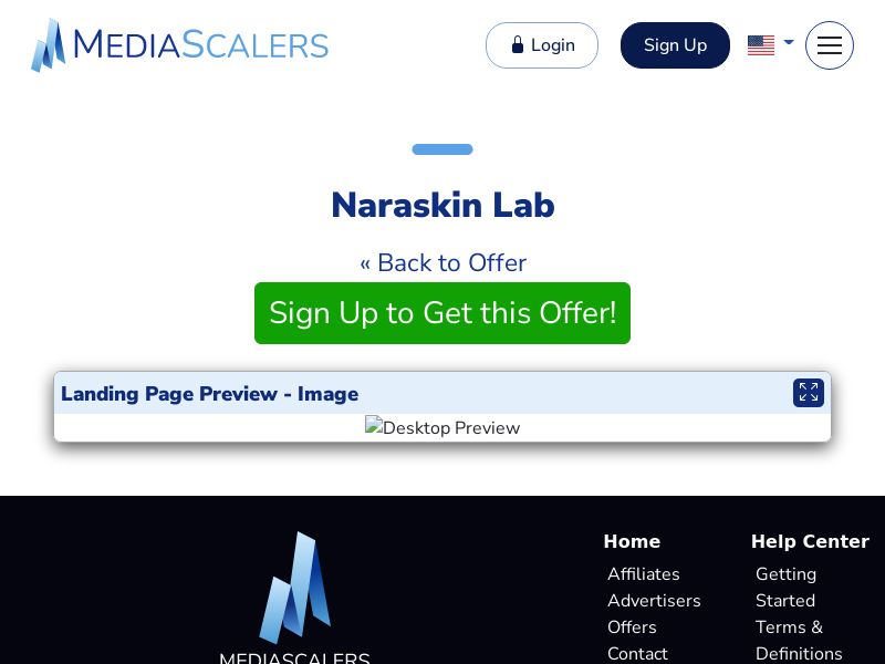 Naraskin Lab {+Advertorial, Alt-Landers} (Event Tracking) [US, CA]