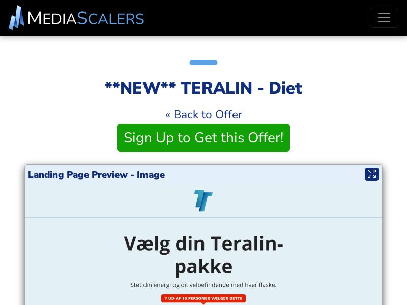 TERALIN - Diet {+Quiz, DTC} [DK]