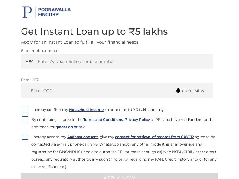 Poonawallafincorp.com CPL - India