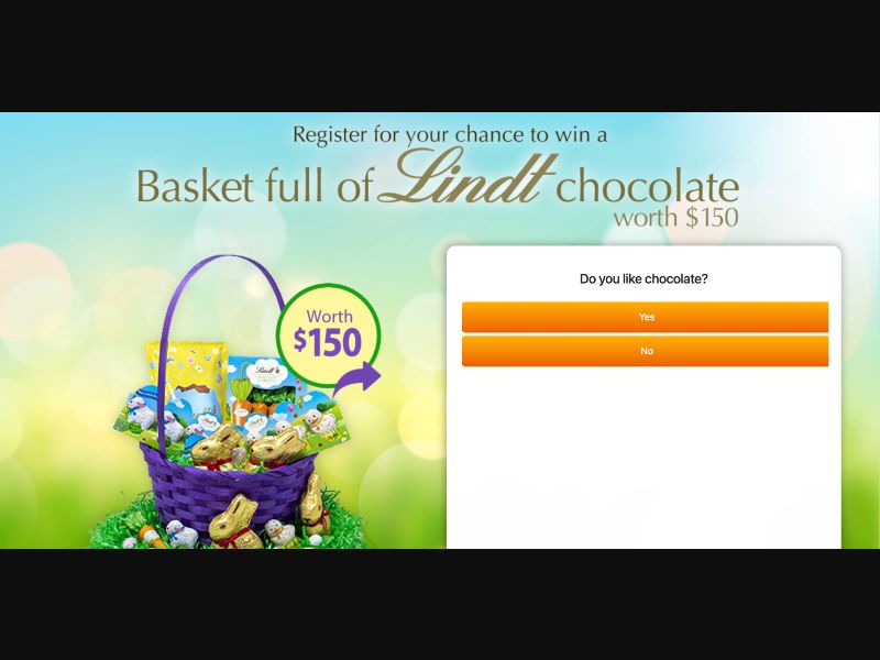 NZ - Quiztionnaire - Lindt Easter (Easter) - (CPL)