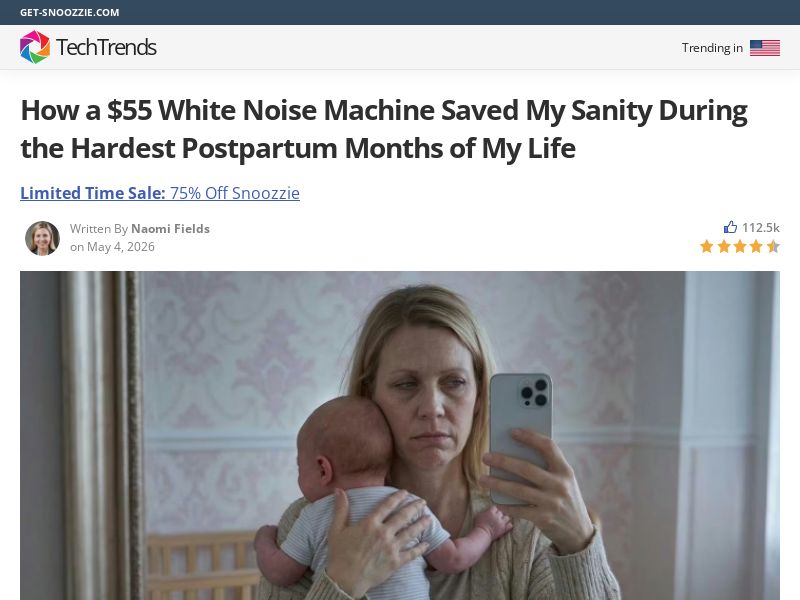 ! NEW OFFER - Snoozzie White Noise Machine - Advertorial [INTL] (Social,Banner,Native,Push,SEO,Search,Brand Bidding) - CPA