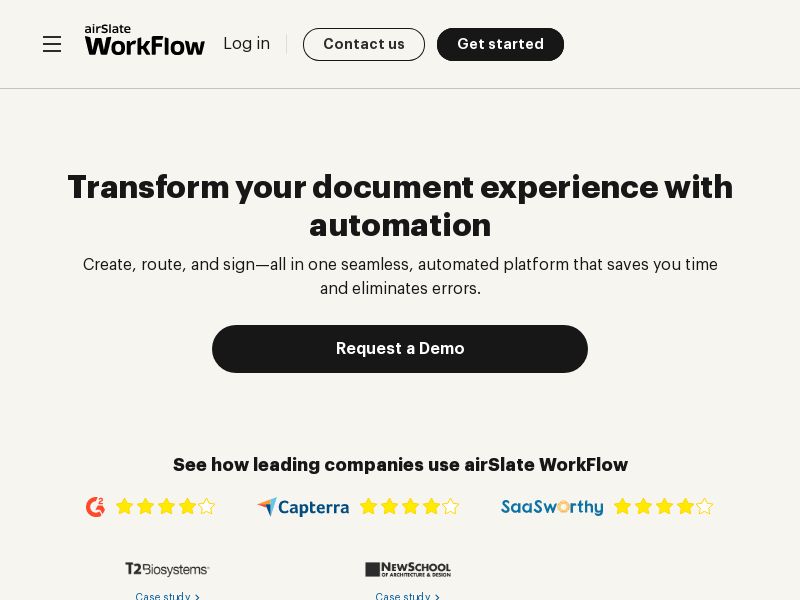 airSlate WorkFlow WW