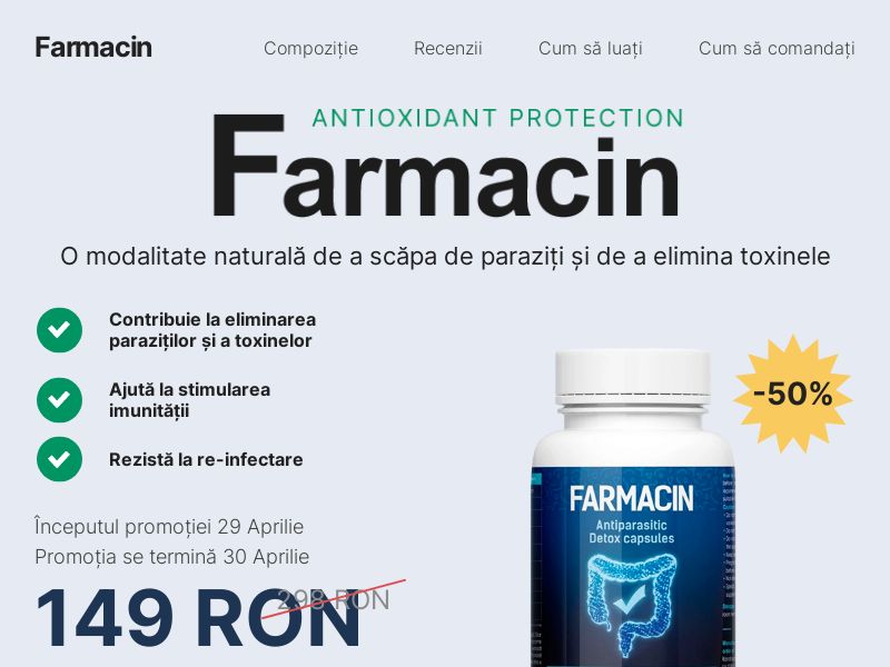 Farmacin 149 RON - ANTI-PARASITE PRODUCT HOLD