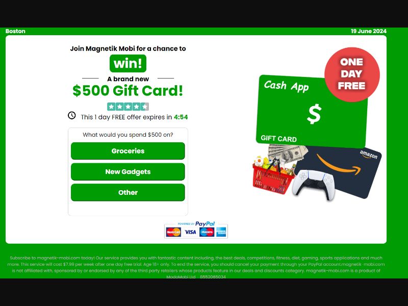 CashApp PayPal - US