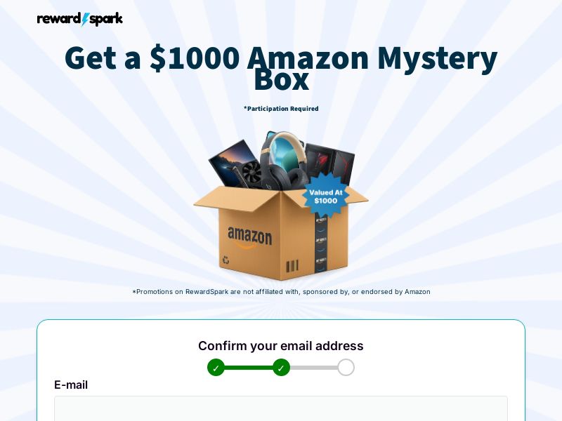 RewardSpark - $1000 Amazon Mystery - CPA | US
