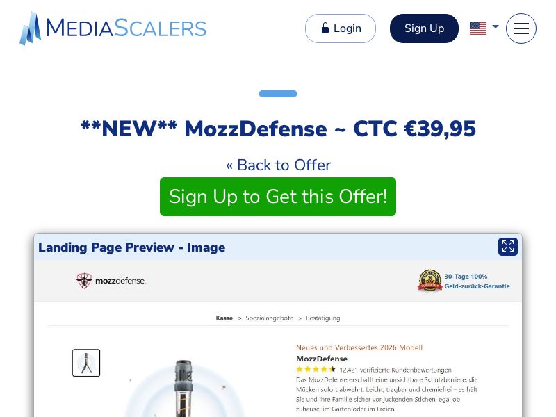 MozzDefense ~ CTC €39,95 {+DTC} [DE, AT]