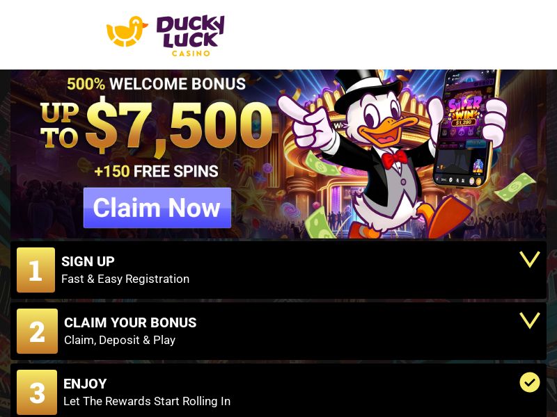 DuckyLuck Sign-Up Special - Email Only
