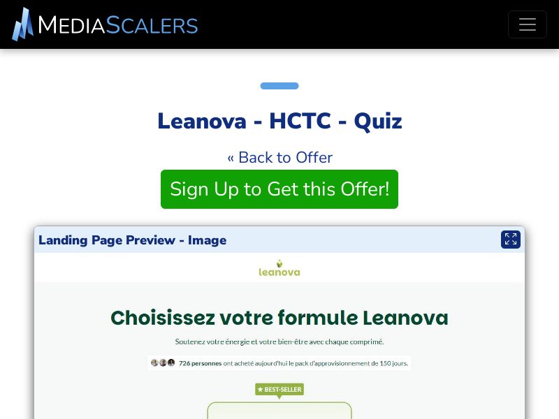 Leanova - HCTC - Quiz {+Quiz, DTC} [FR, CH, BE, LU, US, UK]