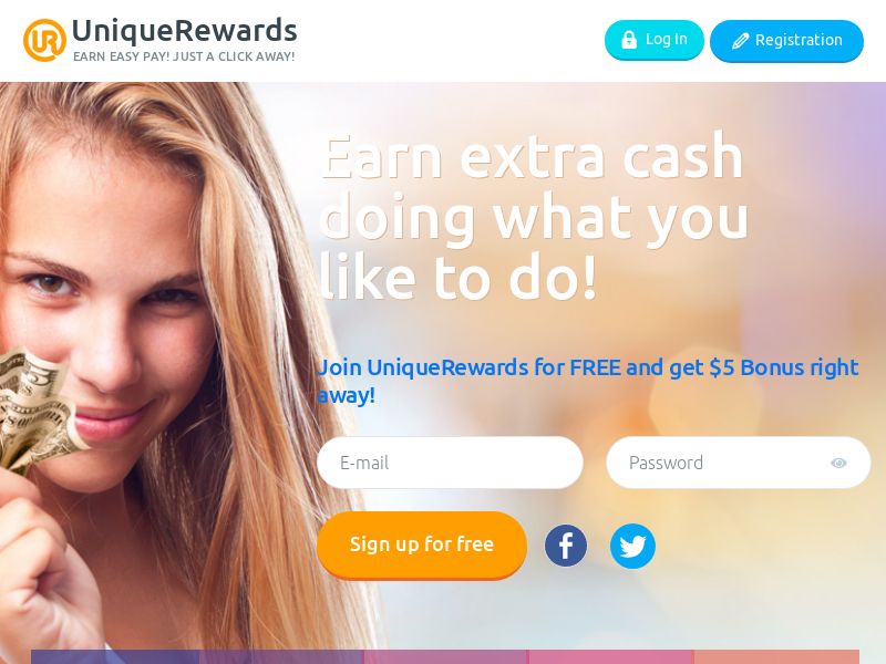 UniqueRewards - Earn Cash, Doing What You Like To Do! - US, UK, CA