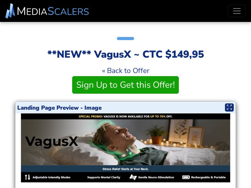 VagusX ~ CTC $149,95 {+DTC, Alt-Landers} (Event Tracking) [US]
