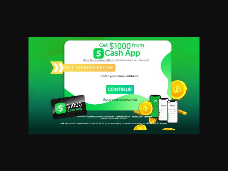 Rewards Avenue - 1k Cash App Gift Card Giveaway - CPL (US)