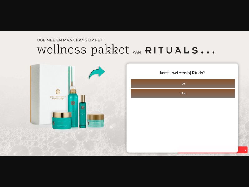 BE - Quiztionnaire - Rituals Giftcard - (CPL)