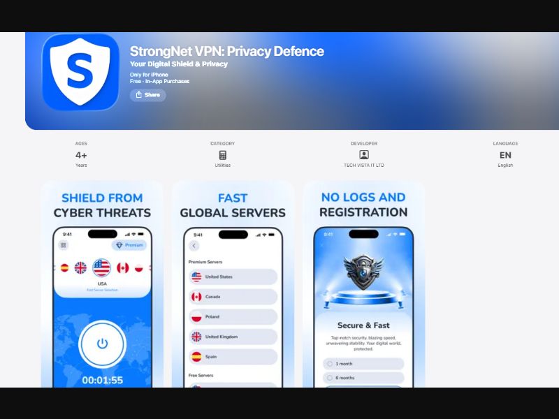 [MOB] StrongNET VPN /US CPI [iOS]