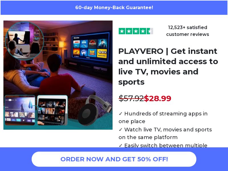PLAYVERO TV Box [US] (Social,Banner,Native,Push,SEO,Search,Brand Bidding) - CPA 
