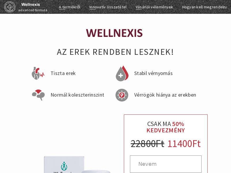 Wellnexis [PT/HU]- PRESSURE STABILIZING PRODUCT
