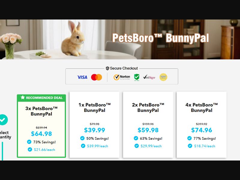[WEB+MOB] PetsBoro™ BunnyPal - CTC $39.99 /US/CA/AU CPS