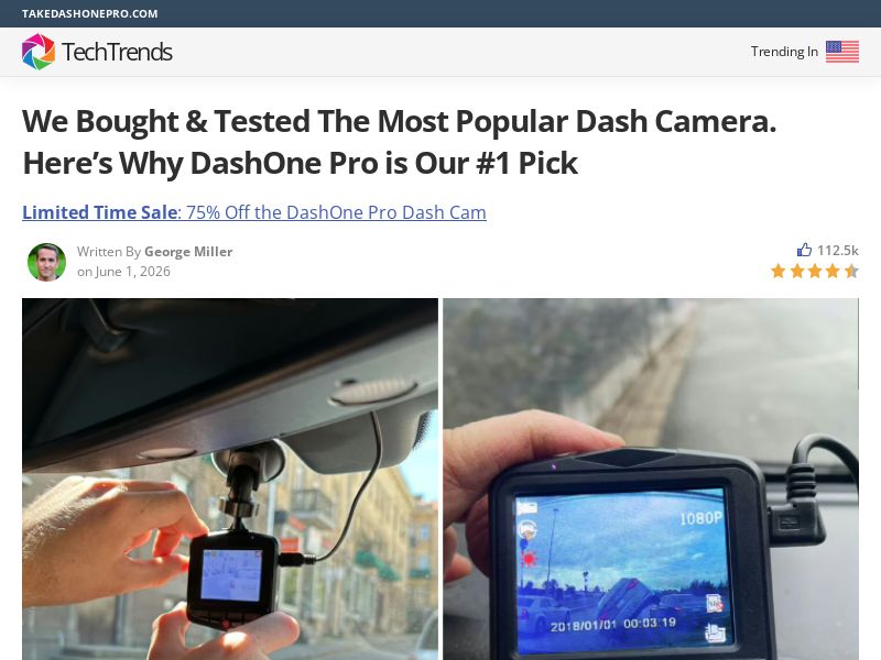 DashOne Pro Dash Cam - Advertorial [INTL] (Social,Banner,Native,Push,SEO,Search,Brand Bidding) - CPA