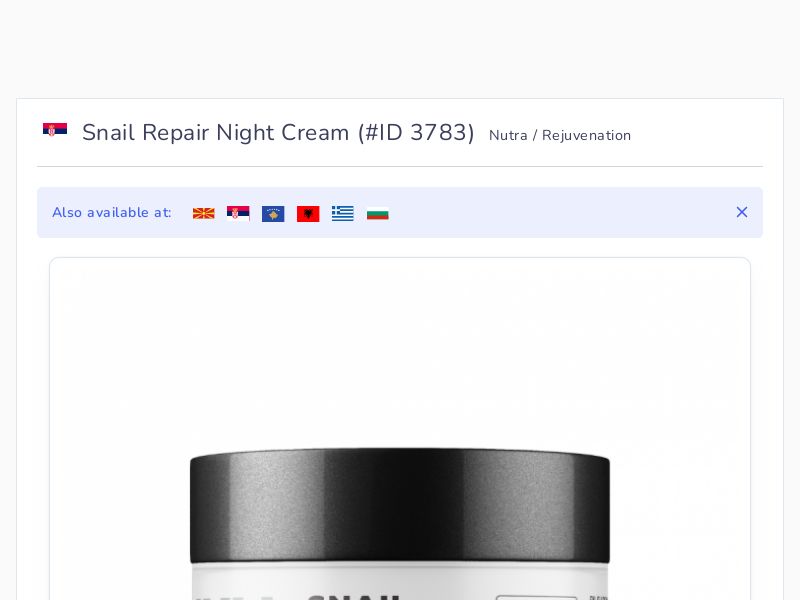 Snail Repair Night Cream
