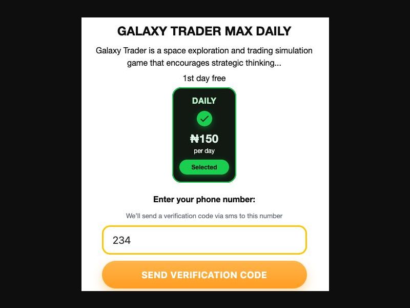 37468 - NG - [MOB] - Galaxy Trader (Evina) - MTN - 2 Click