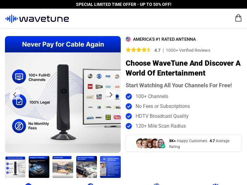 WaveTune Antenna SS - US/INTL