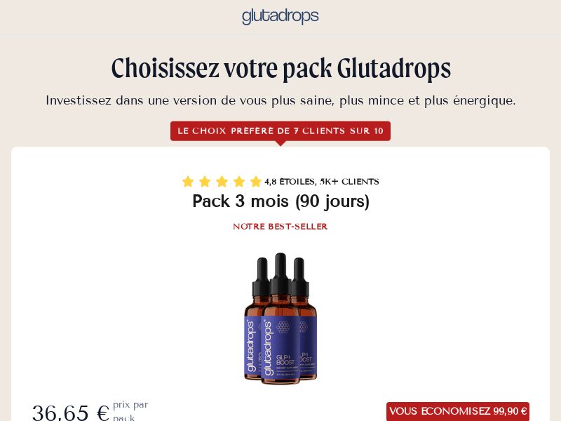 Glutadrops SS - FR/BE/CH (French)