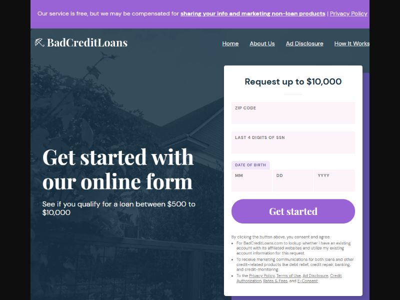 Badcreditloans.com - Revshare | US 