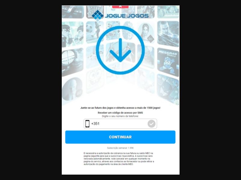 [MOB] Jogue Jogos /PT [MEO] 2 Click [billable]