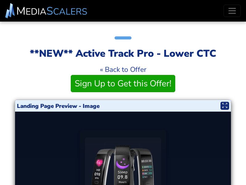 Active Track Pro - Lower CTC {+DTC, Advertorial, Alt-Landers} [US, CA, AU, UK]