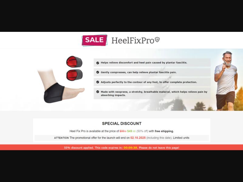 [WEB+MOB] Heel Fix Pro – Heel Braces /International (112 GEOs) CPS *FB/TT/Google/Taboola Pixel* [Approval Required]