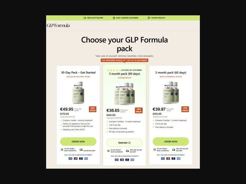  GLP Formula - Diet [FR] (Banner,Native,Social,Search,SEO,Brand Bidding) - CPA 