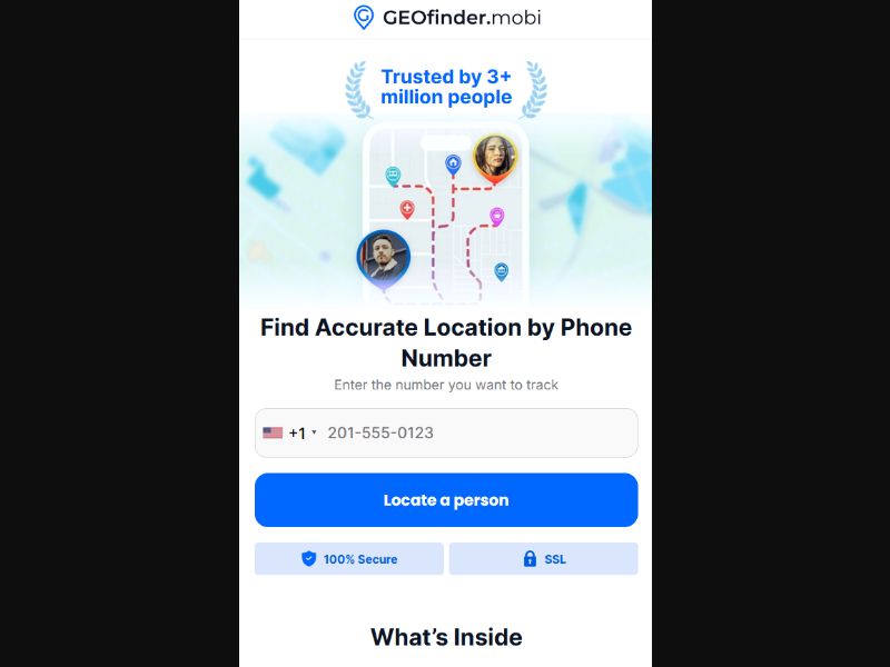 [WEB+MOB] GEOfinder.mobi v4 Mobile App - Location Tracker (Mobile Interface) /WW Free Trial