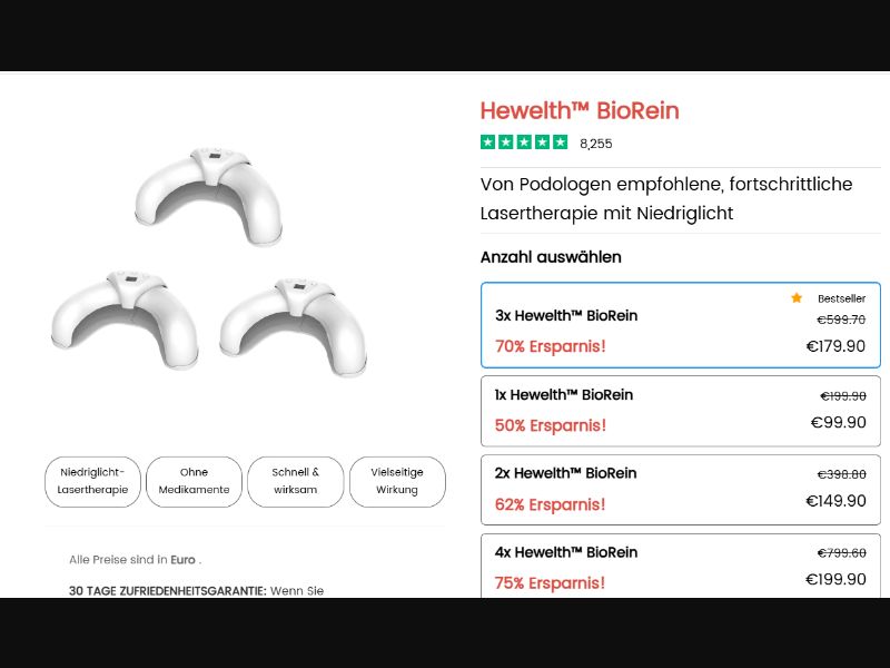 [WEB+MOB] Hewelth™ BioClear - CTC €99.90 /DE