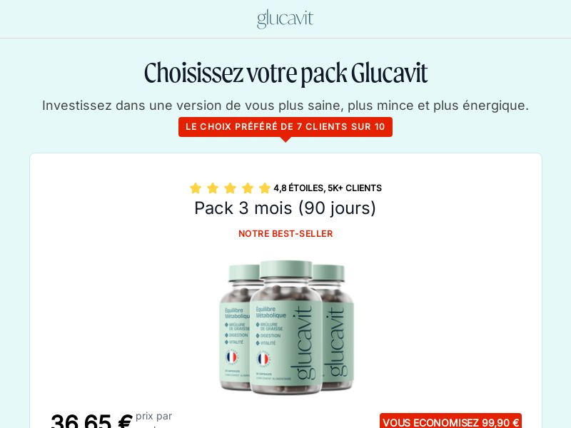 ! HOT OFFER - Glucavit - Diet [FR] (Banner,Native,Social,Search,SEO,Brand Bidding) - CPA