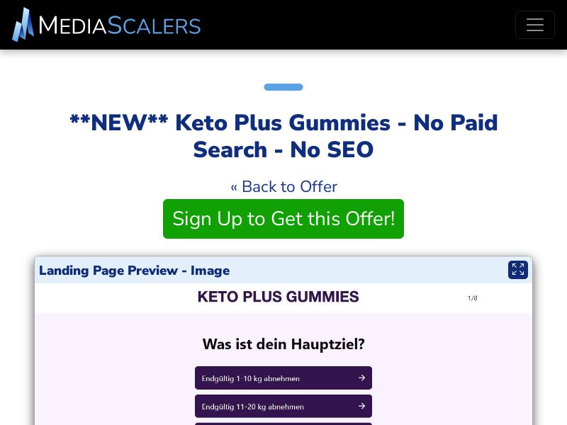 Keto Plus Gummies - No Paid Search - No SEO {+Quiz} [CH]