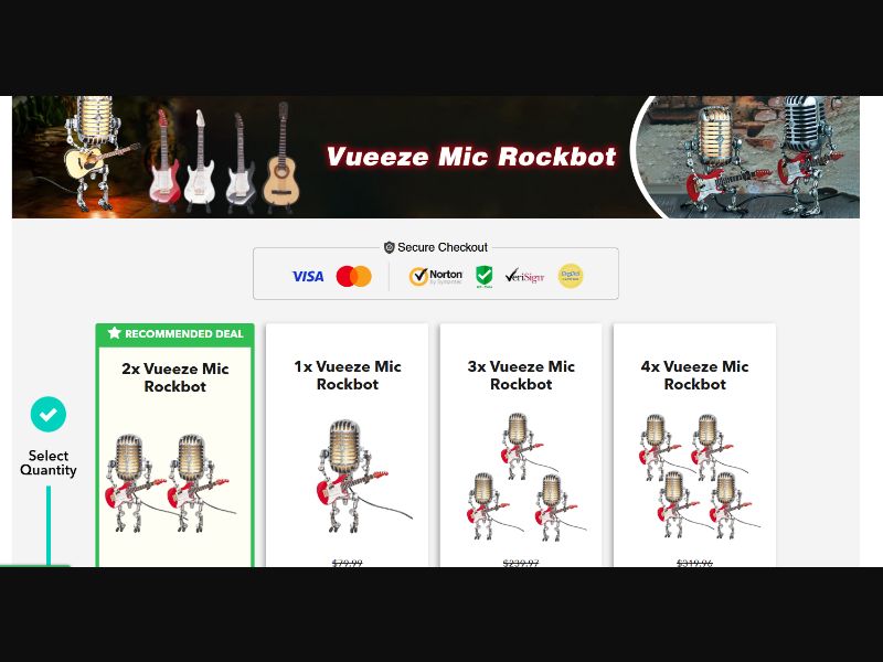 [WEB+MOB] Vueeze Mic Rockbot - CTC $49.99 /US/CA/AU CPS