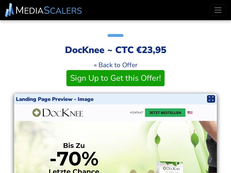 DocKnee ~ CTC €23,95 {+DTC, Alt-Landers} (Event Tracking) [DE, AT]