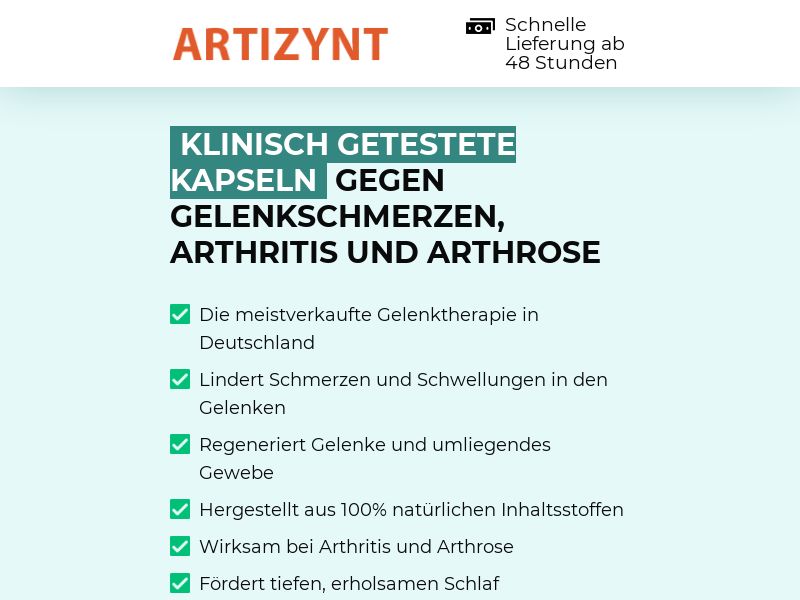 ! NEW OFFER - ArtiZynt Capsules COD [DE] (Banner,Native,Social,Search,SEO,Brand Bidding) - CPA 
