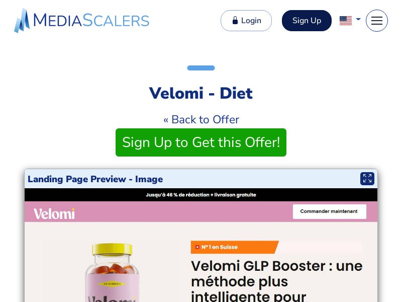 Velomi - Diet {+DTC, Quiz, Alt-Landers} (Event Tracking) [FR, CH]
