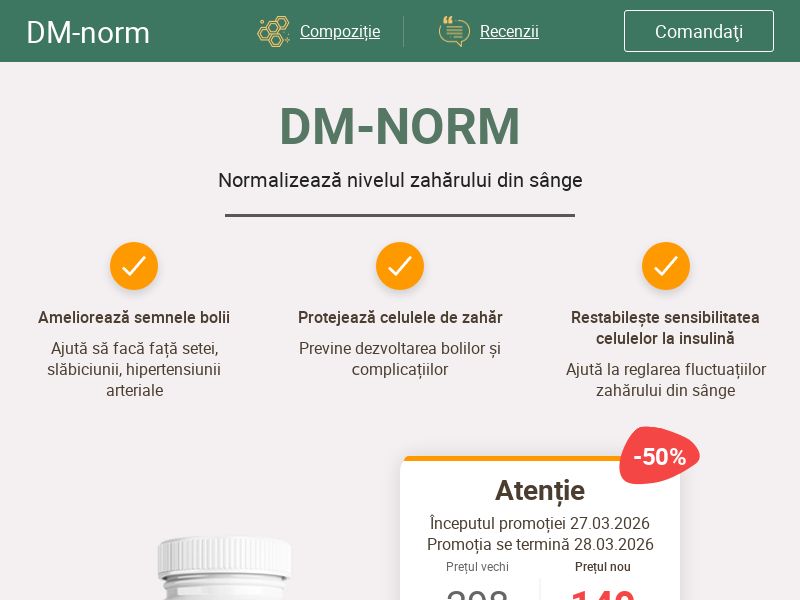 DM-norm n30 149 RON - SUGAR CONTROL SUPPLEMENT HOLD