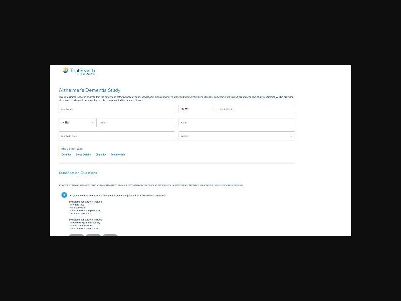 Clinical Trial Search - Mild To Moderate Alzheimer's - Clinical Trial - CPL (US)