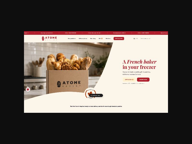Atome Bakery - Bakery Delivery - RevShare (CA)