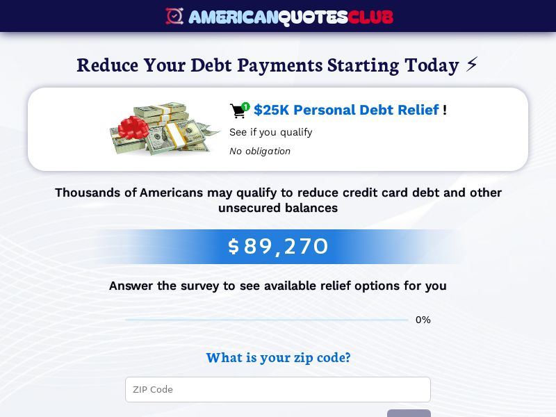 AQC $25K Personal Debt Relief