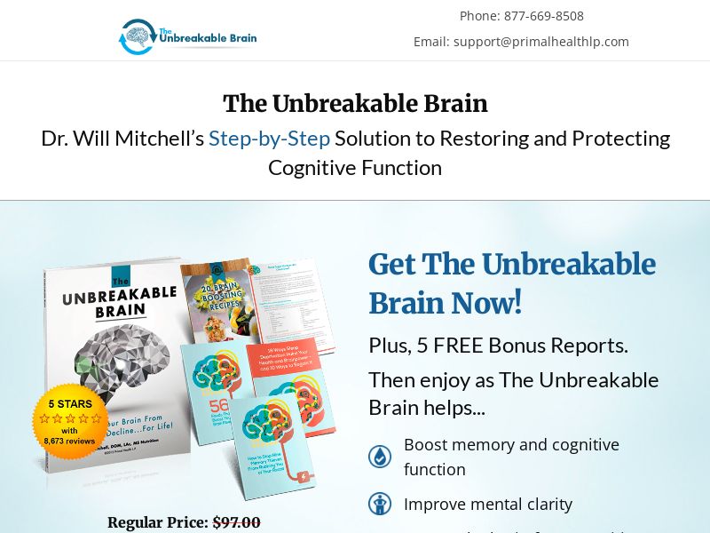 The Unbreakable Brain - VSL & TSL [US,CA] (Email,Social,Banner,Native,Push,SEO,Search) - CPA {No BrandBidding}