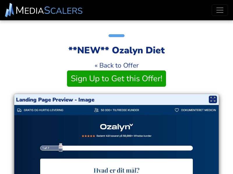 Ozalyn Diet (Event Tracking) [DK]